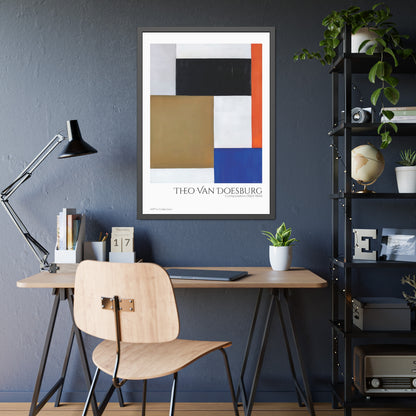 Composition (1923-1924) by Theo Van Doesburg / Affiche Encadrée série ART's Collection
