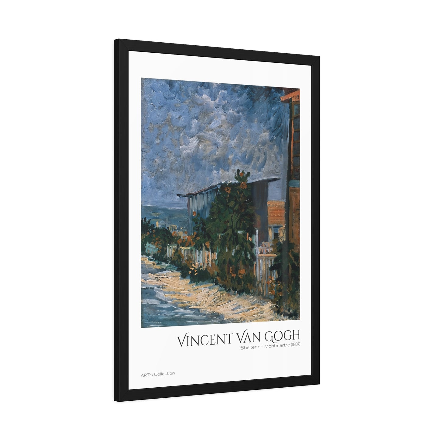 Shelter on Montmartre (1887)  by Vincent Van Gogh / Affiche Encadrée série ART's Collection