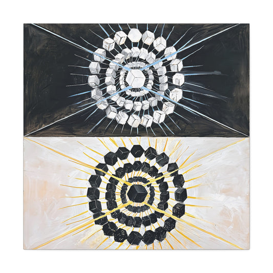 Group IX,SUW No. 8, The Swan, No. 8 (1915)  by  Hilma af Klint / Reproduction Fine Art sur Toile / Flanc Large Epaisseur 3.2 cm - 1.25 inch