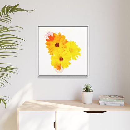 Collection Signature "FLORAL Numéro 16" sur Toile encadrée avec caisse américaine
