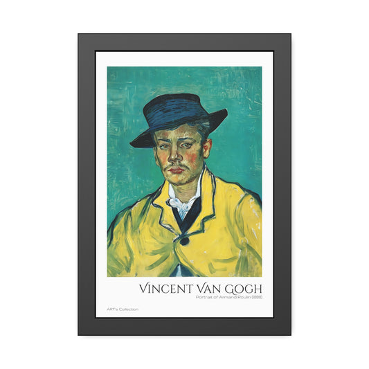 Portrait of Armand Roulin (1888)  by Vincent Van Gogh / Affiche Encadrée série ART's Collection