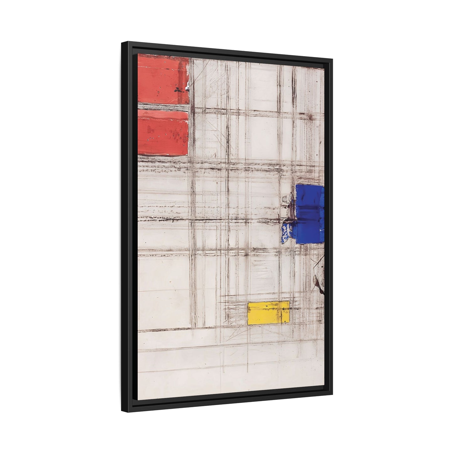 Study for a Composition (1940-1941) by Piet Mondrian  / Toile encadrée sur caisse américaine