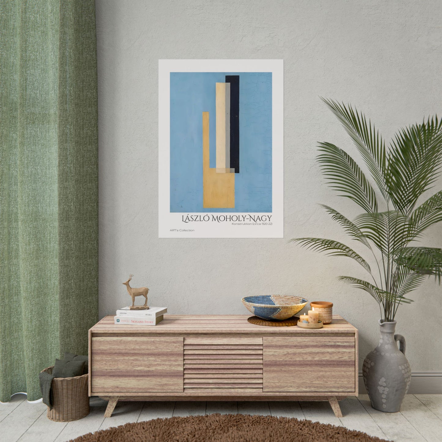 Konstruktion (circa 1920-22) by László Moholy-Nagy / Affiche imprimée - Série ART's Collection