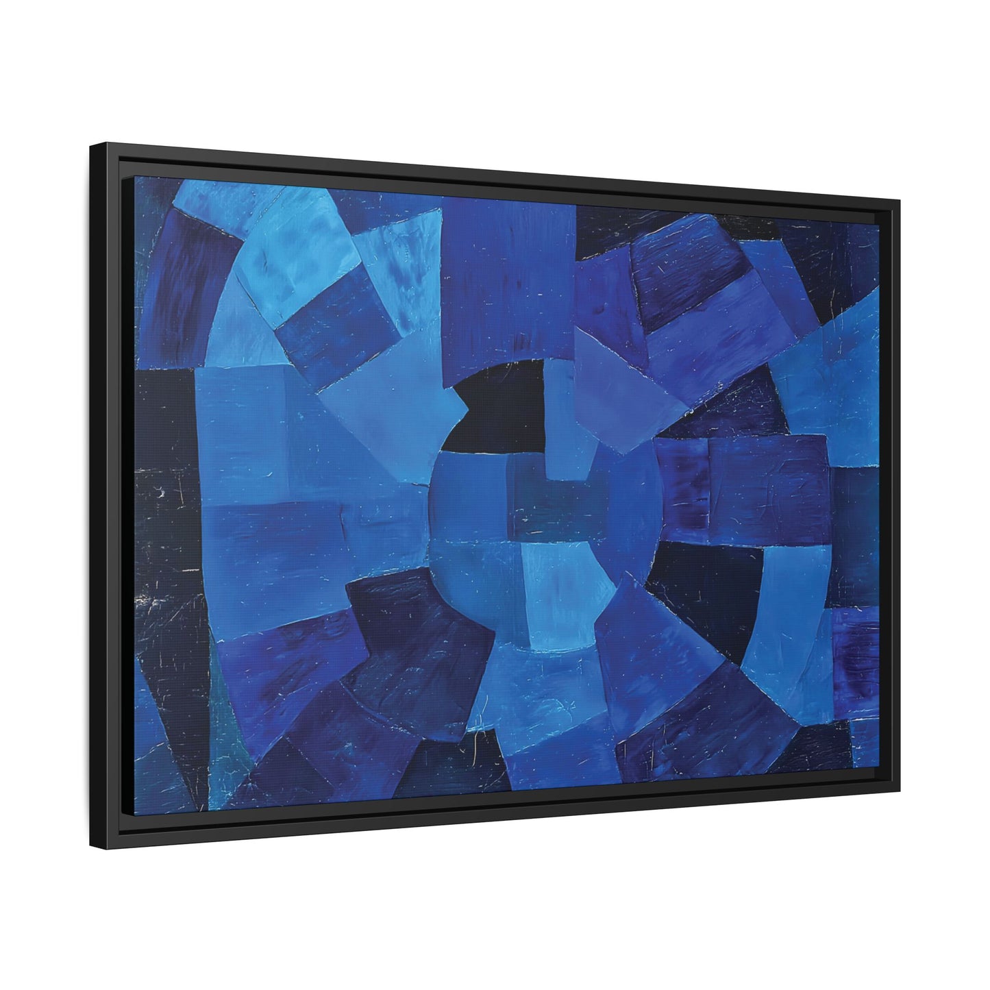 Komposition in Blau (1931) by Otto Freundlich / Toile encadrée sur caisse américaine