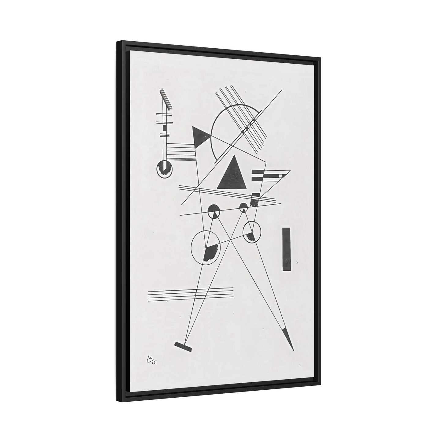 Wassily Kandinsky / Lithographie No. 1 (1925) / Toile encadrée sur caisse américaine
