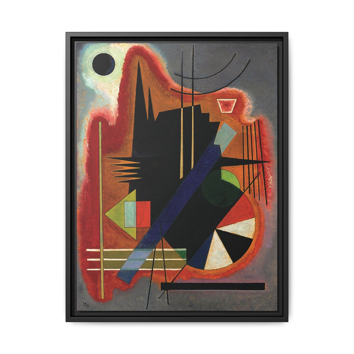 Wassily Kandinsky / Several Points (1925) / Toile encadrée sur caisse américaine