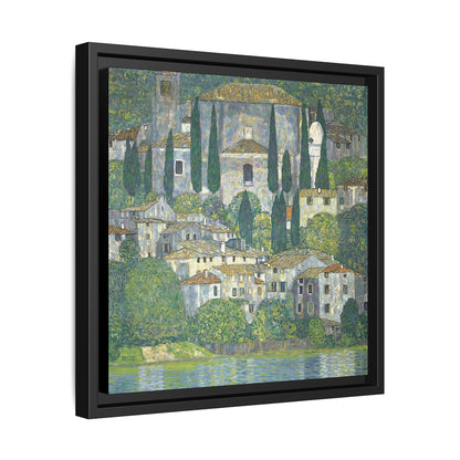 Church In Cassone - Landscape With Cypresses  by Gustav Klimt / Toile encadrée sur caisse américaine