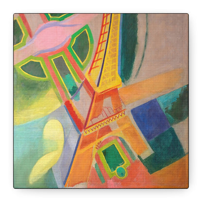 Eiffel Tower (1924) by Robert Delaunay / Reproduction Fine Art sur Toile / Large Epaisseur 3.2 cm - 1.25 inch