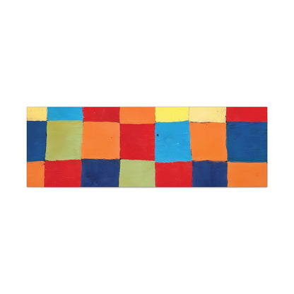 Color chart Qu 1 (1930) by Paul Klee / Reproduction Fine Art sur Toile / Large Epaisseur 3.2 cm - 1.25 inch