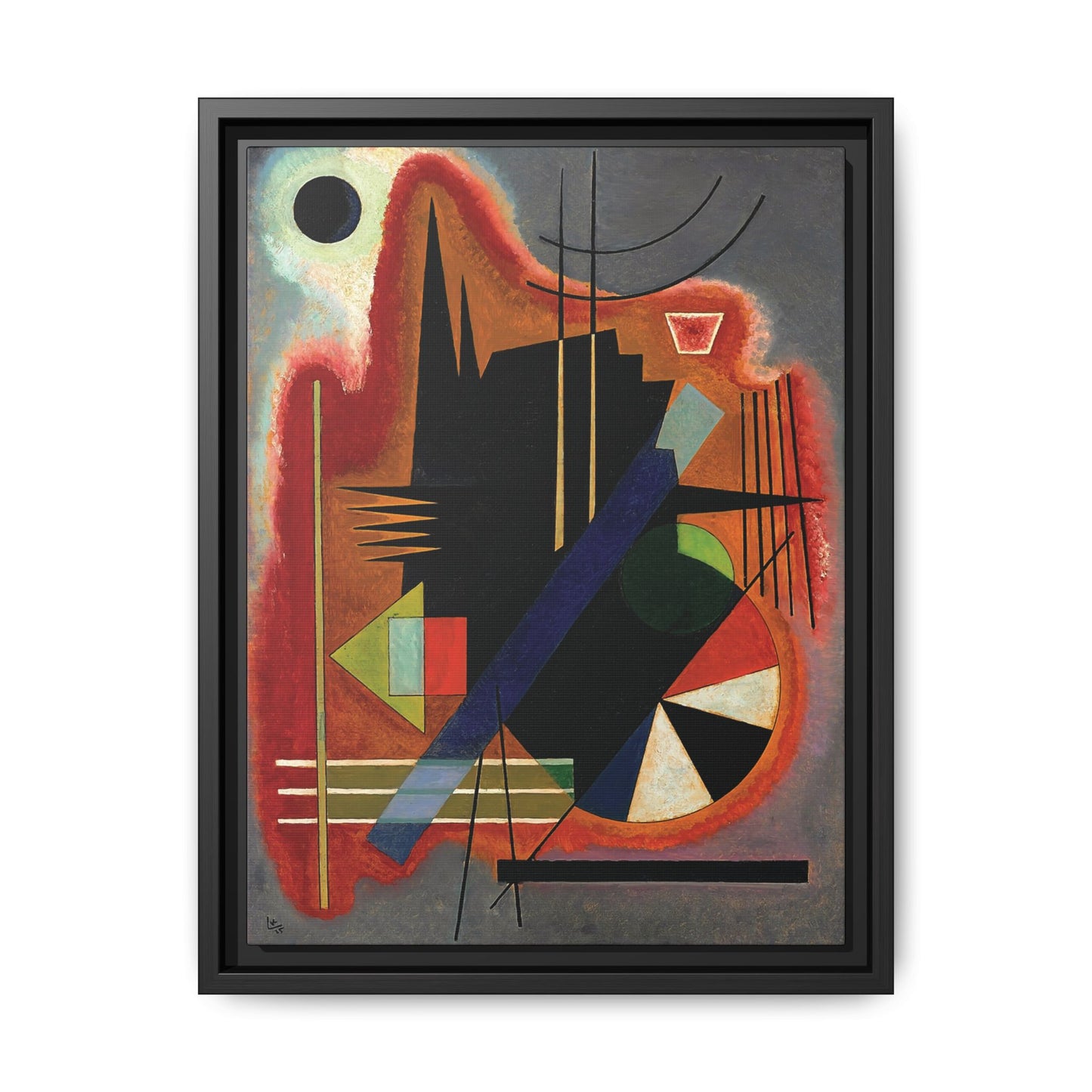 Wassily Kandinsky / Several Points (1925) / Toile encadrée sur caisse américaine