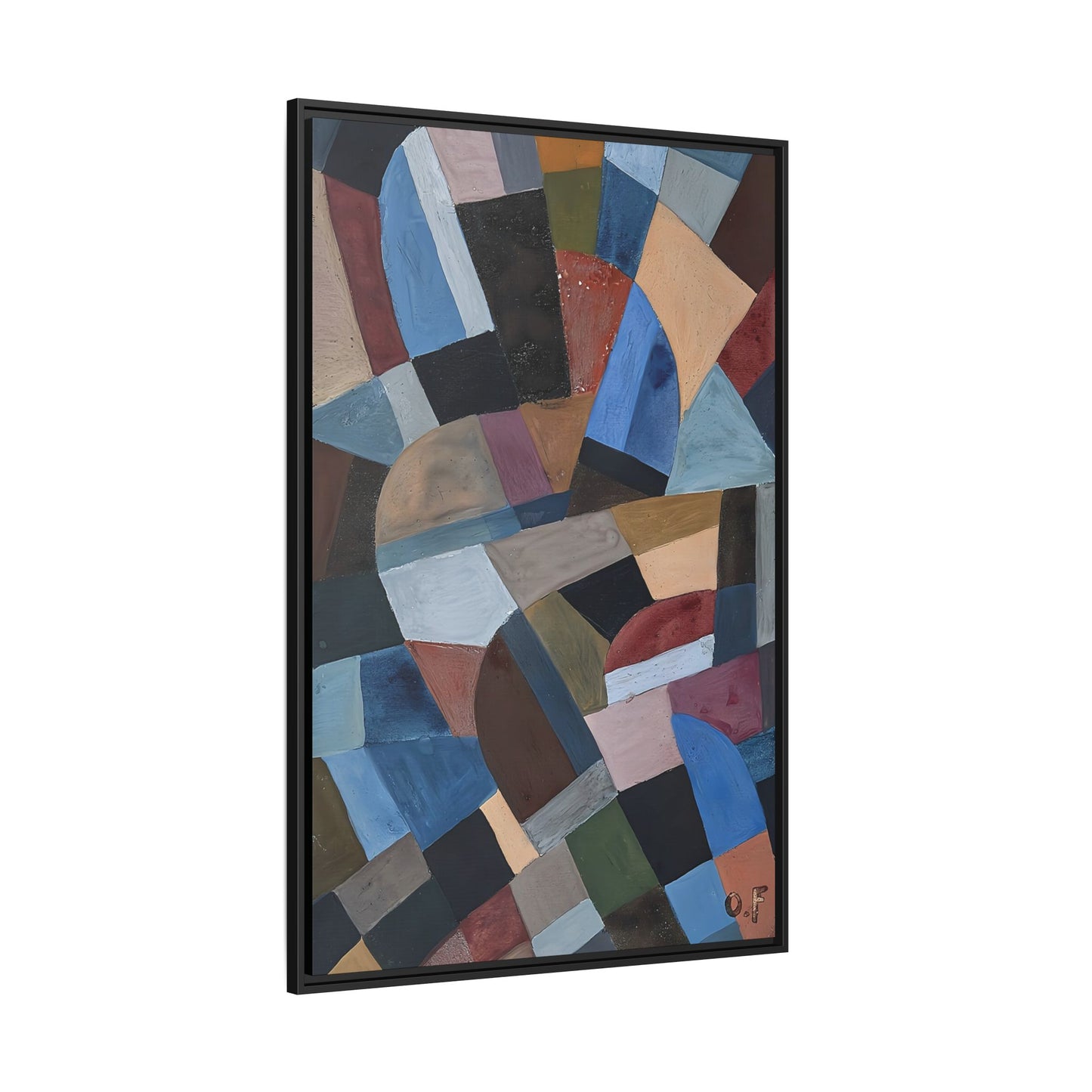Composition by Otto Freundlich   / Toile encadrée sur caisse américaine