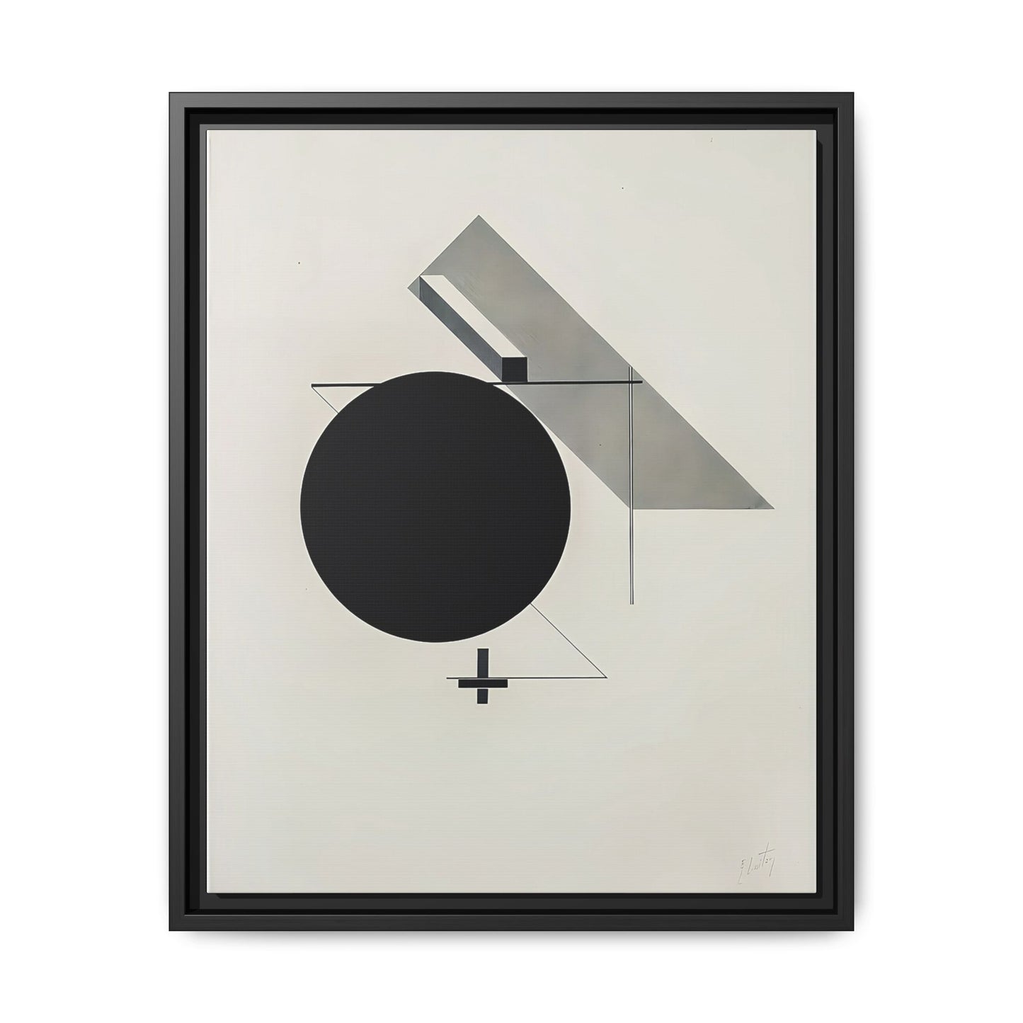 Kestnermappe Proun, Rob. Levnis and Chapman GmbH Hannover #5 (1923) by El Lissitzky / Toile encadrée sur caisse américaine