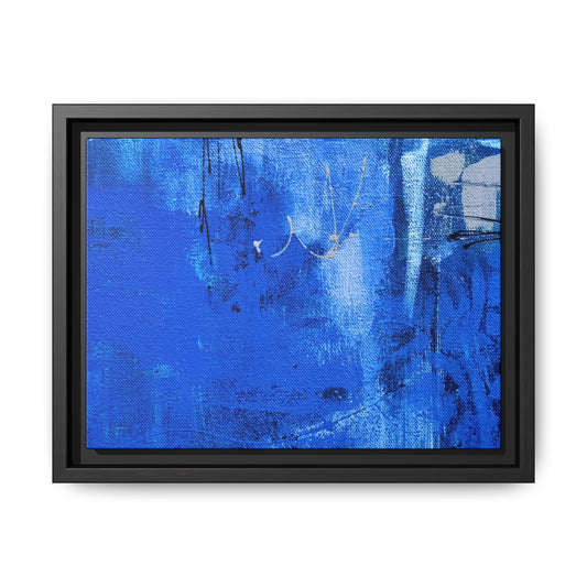 Tableau Beaux Arts Bleu Intense "Série Sign Collections" / Toile encadrée sur caisse américaine