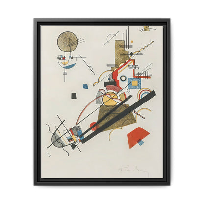 Frohlicher Augsteig (1923) by Wassily Kandinsky / Toile encadrée sur caisse américaine