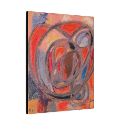 Komposition Rund- und Ovalformen (Ca. 1930) by Adolf Hölzel / Reproduction Fine Art sur Toile /  Epaisseur 3.2 cm - 1.25 inch