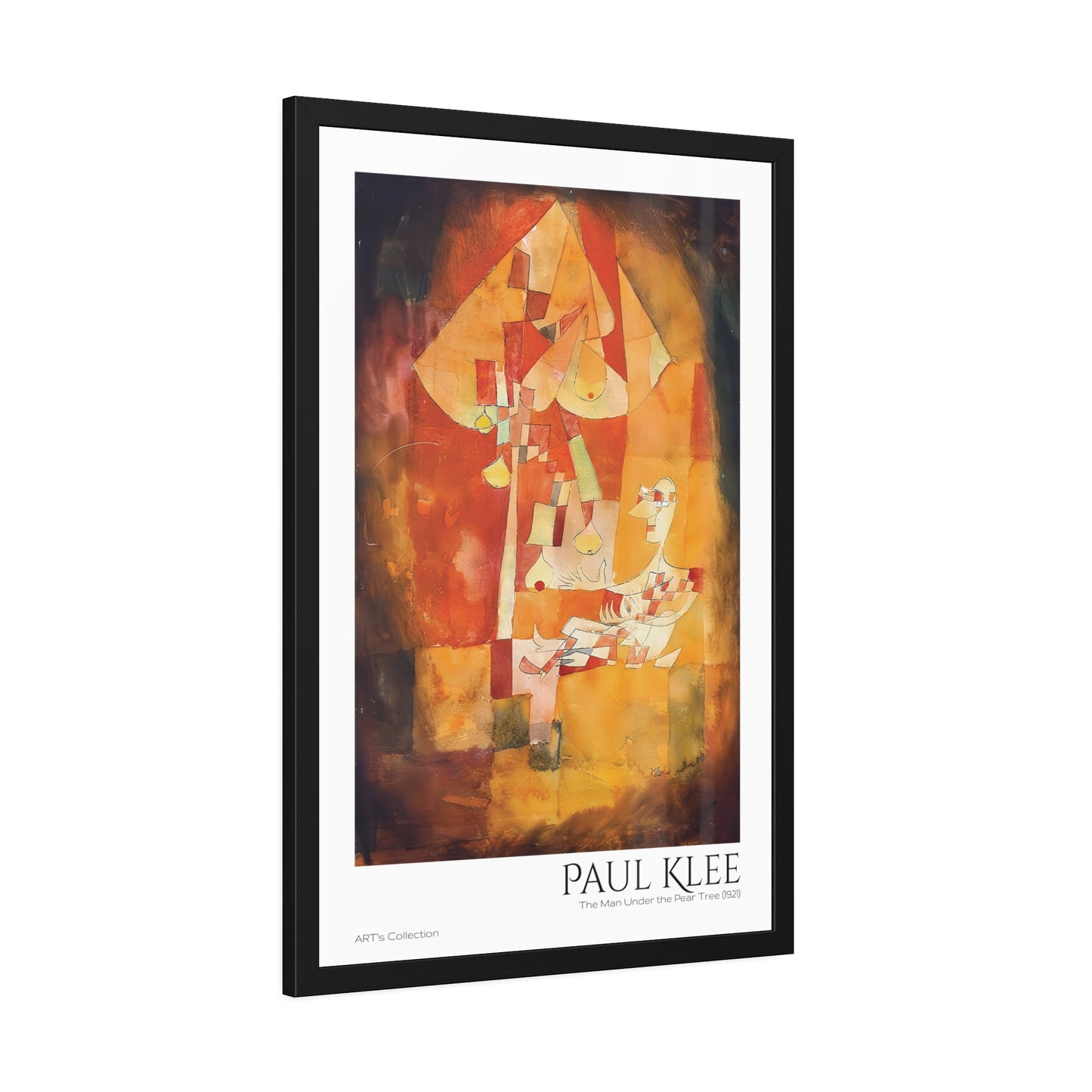 The Man Under the Pear Tree (1921) by Paul Klee / Affiche Encadrée série ART's Collection