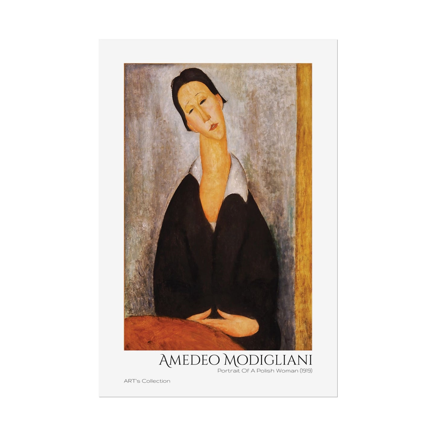 Portrait Of A Polish Woman (1919) by Amedeo Modigliani / Affiche imprimée - Série ART's Collection