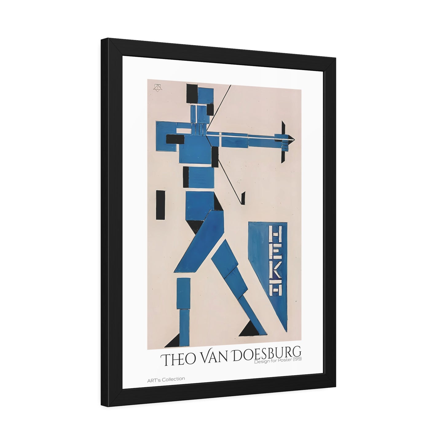 Design for Poster (1919) by Theo van Doesburg  / Affiche Encadrée série ART's Collection