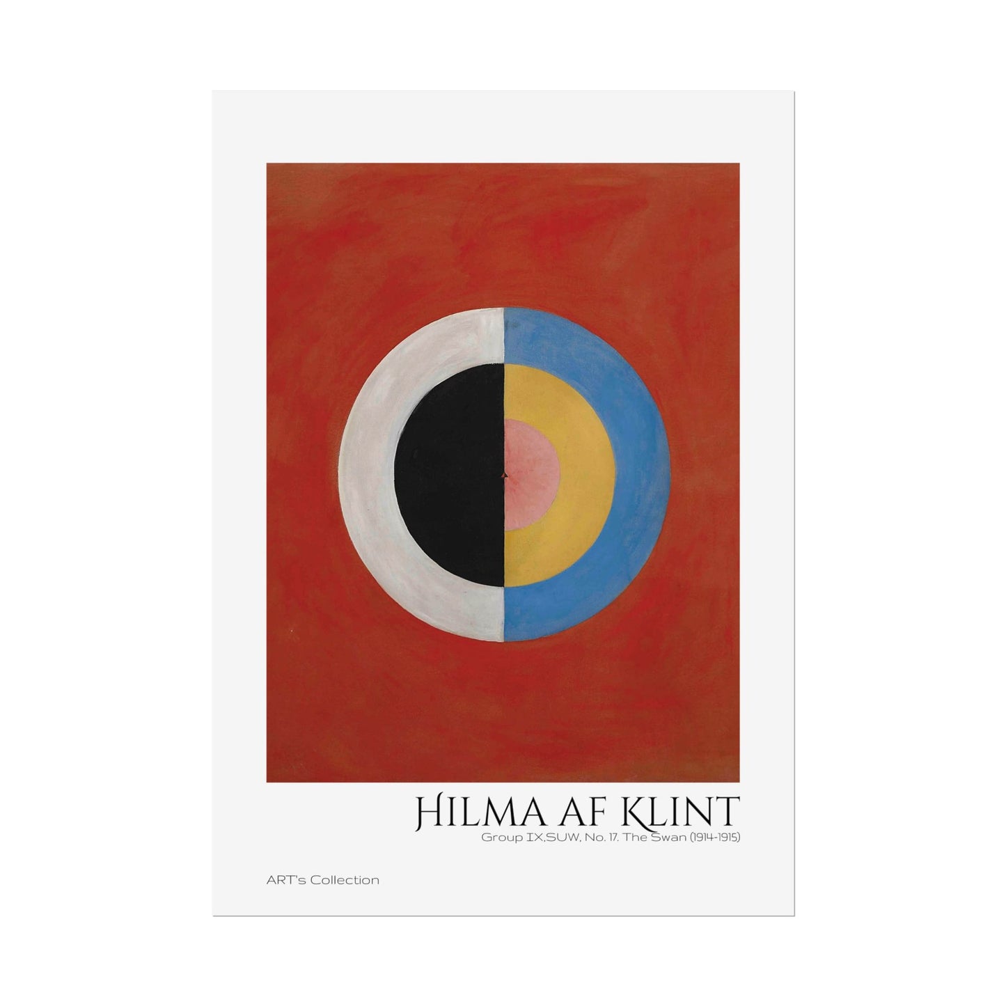 Group IX,SUW, No. 17. The Swan (1914-1915) by Hilma af Klint  / Affiche imprimée - Série ART's Collection