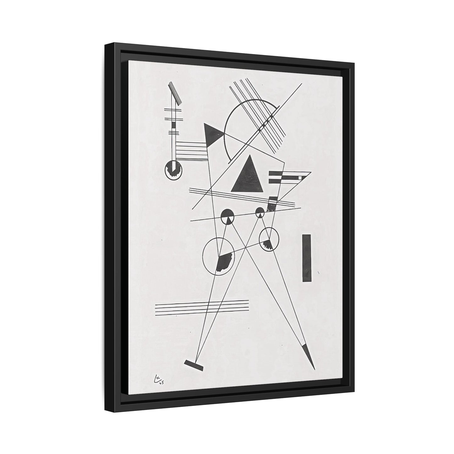 Wassily Kandinsky / Lithographie No. 1 (1925) / Toile encadrée sur caisse américaine