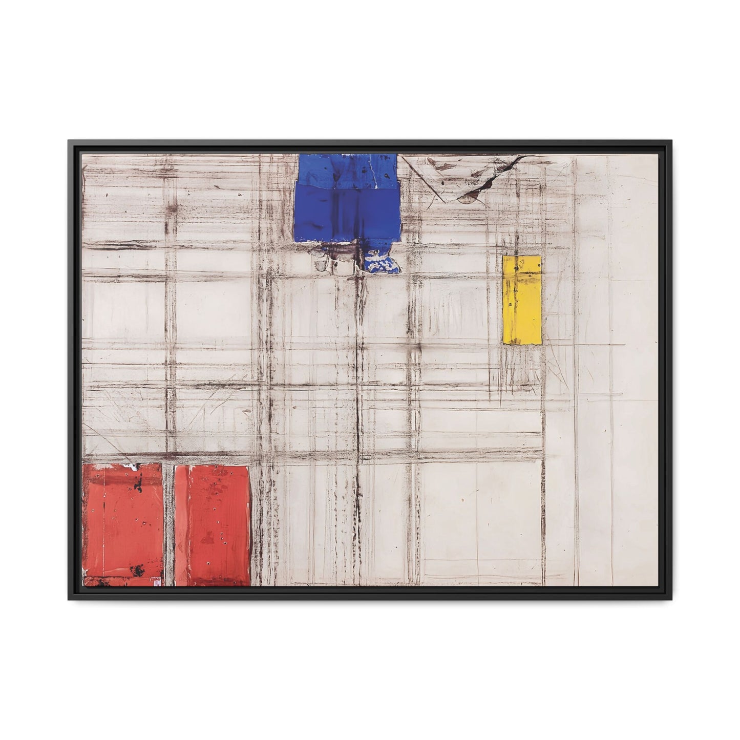Study for a Composition (1940-1941) by Piet Mondrian  / Toile encadrée sur caisse américaine