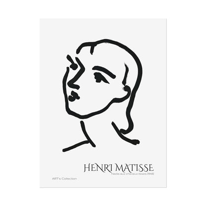 Nadia aux cheveux lisses (1948) by Henri Matisse / Affiche imprimée - Série ART's Collection