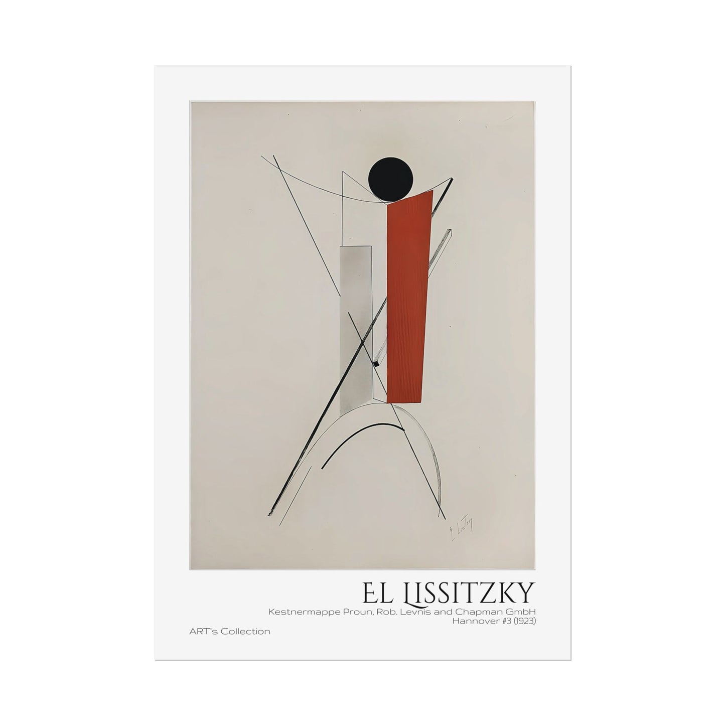 Kestnermappe Proun, Rob. Levnis and Chapman GmbH Hannover #3 (1923) by El Lissitzky / Affiche imprimée - Série ART's Collection