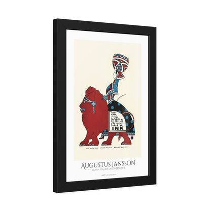 Queen City Ink, Ad. 09 (1890-1913) by Augustus Jansson  / Affiche Encadrée série ART's Collection