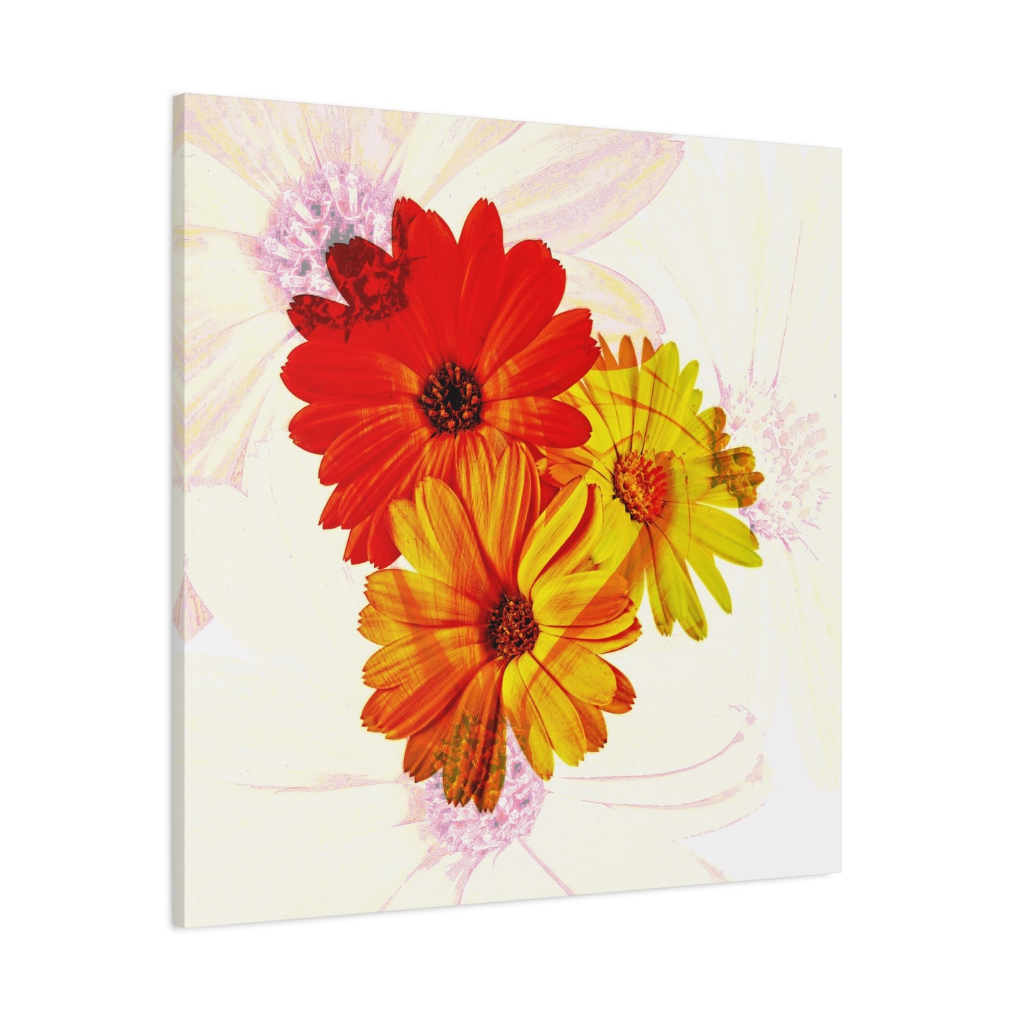 Collection Signature "FLORAL Numéro 19" sur Toile Fine Art sur Toile / Epaisseur 3,2cm - 1'25 po