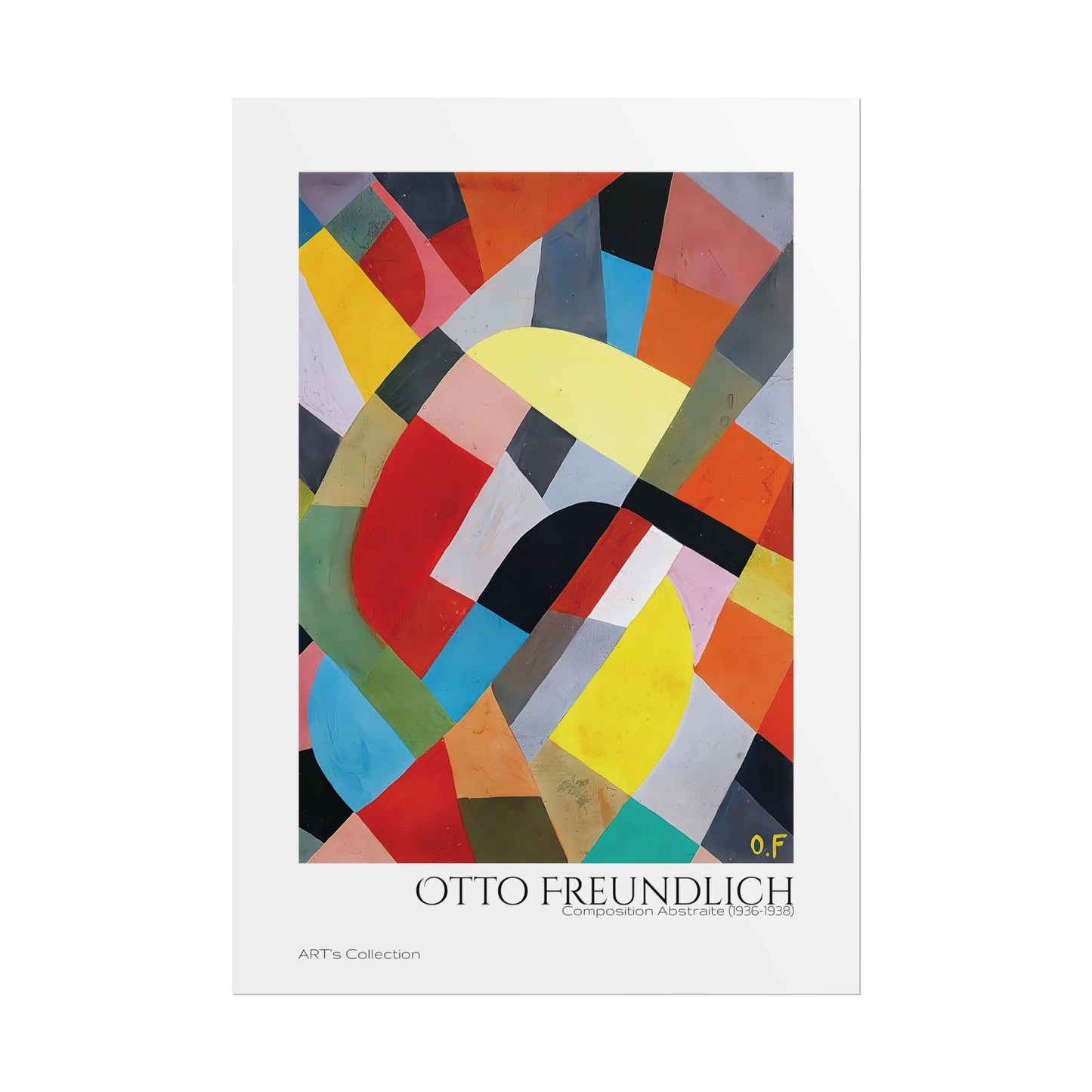 Composition Abstraite (1936-1938) by Otto Freundlich / Affiche imprimée - Série ART's Collection