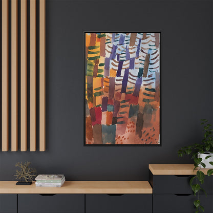 Tannenwald (1914) by Paul Klee / Toile encadrée sur caisse américaine