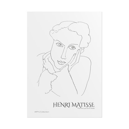 Femme pensive (1936) by Henri Matisse / Affiche imprimée - Série ART's Collection