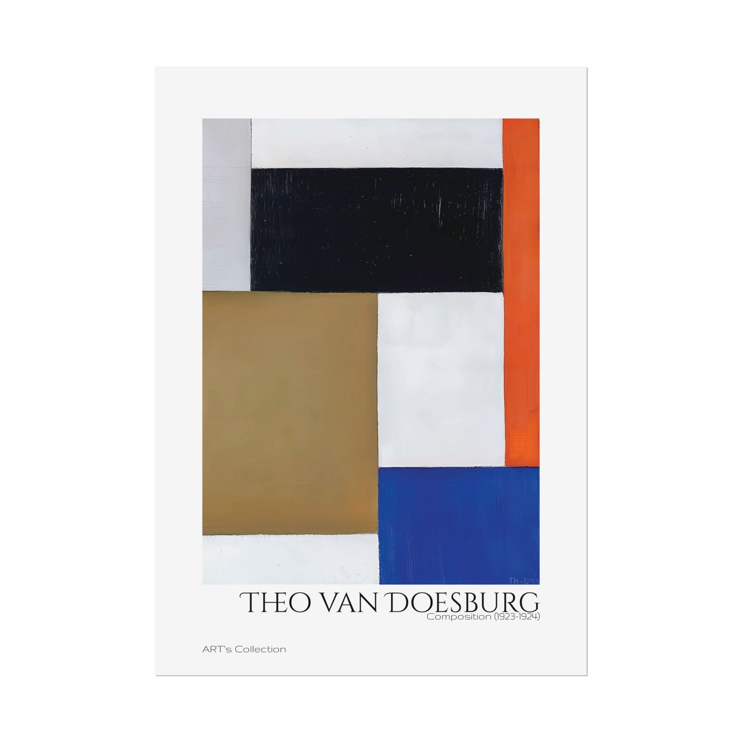 Composition (1923-1924) by Theo van Doesburg  / Affiche imprimée - Série ART's Collection