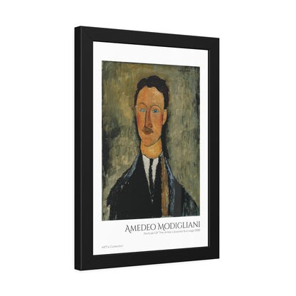 Portrait Of The Artist Léopold Survage (1918) by Amedeo Modigliani  / Affiche Encadrée série ART's Collection