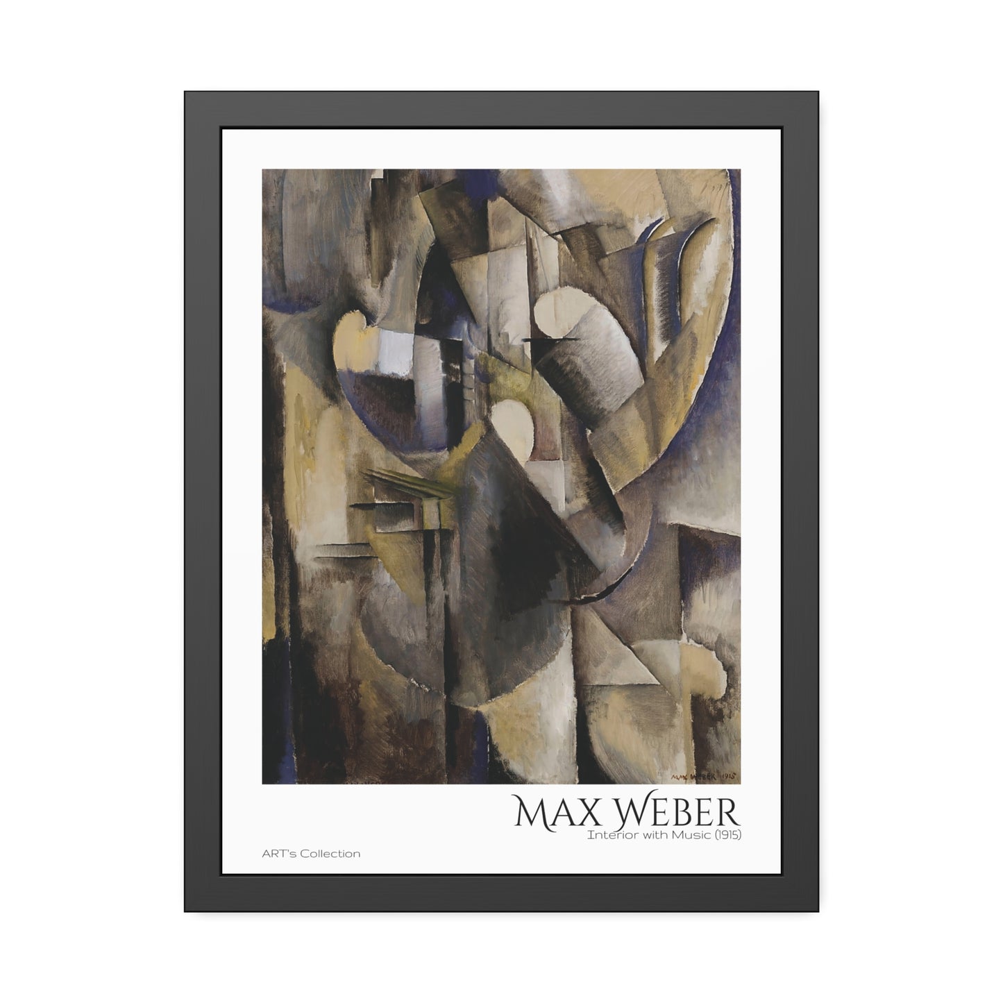 Interior with Music (1915) by Max Weber  / Affiche Encadrée série ART's Collection