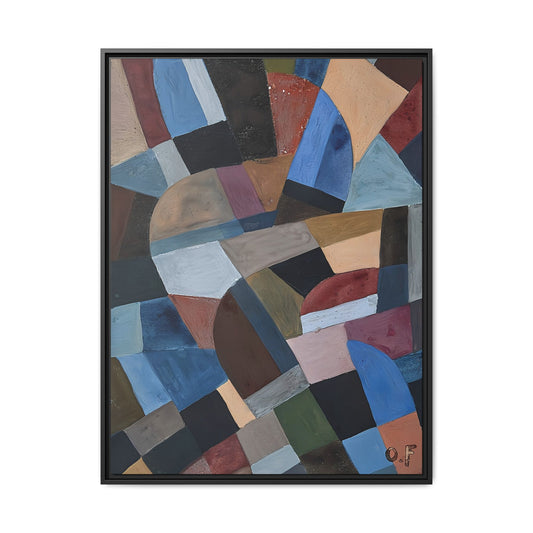 Composition by Otto Freundlich   / Toile encadrée sur caisse américaine
