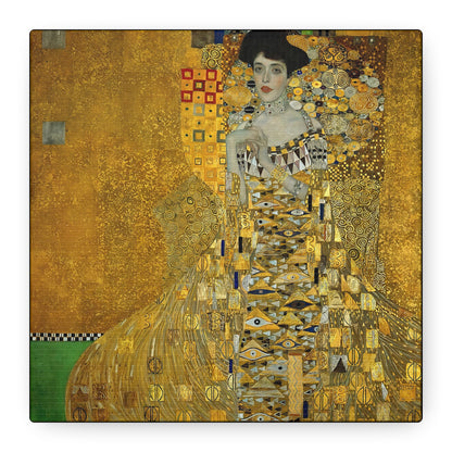 Portrait of Adele Bloch-Bauer I (1907) by Gustav Klimt / Reproduction Fine Art sur Toile / Flanc Large Epaisseur 3.2 cm - 1.25 inch