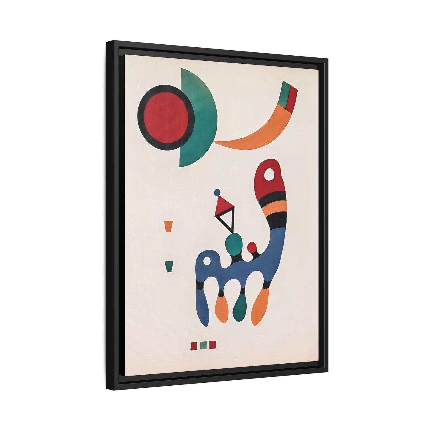 11 Tableaux et 7 Poèmes (1945) by Wassily Kandinsky / Toile encadrée sur caisse américaine