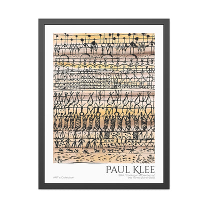 ERA. Cooling in a Garden of the Torrid Zone (1923) by Paul Klee / Affiche Encadrée série ART's Collection