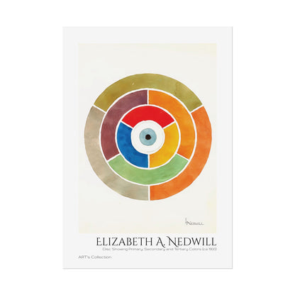 Disc Showing Primary, Secondary and Tertiary Colors (ca 1900) by Elizabeth A. Nedwill / Affiche imprimée - Série ART's Collection