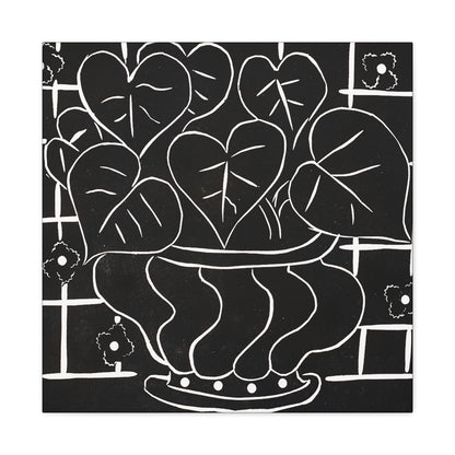 Corbeille de bégonias I (1938) by  Henri Matisse / Reproduction Fine Art sur Toile / Large Epaisseur 3.2 cm - 1.25 inch