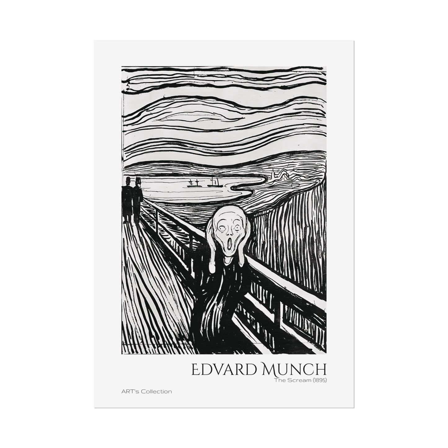 The Scream (1895) by Edvard Munch / Affiche imprimée - Série ART's Collection