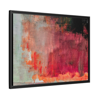 Tableau Contemporain Rubis "Série Sign Collections" / Toile encadrée sur caisse américaine