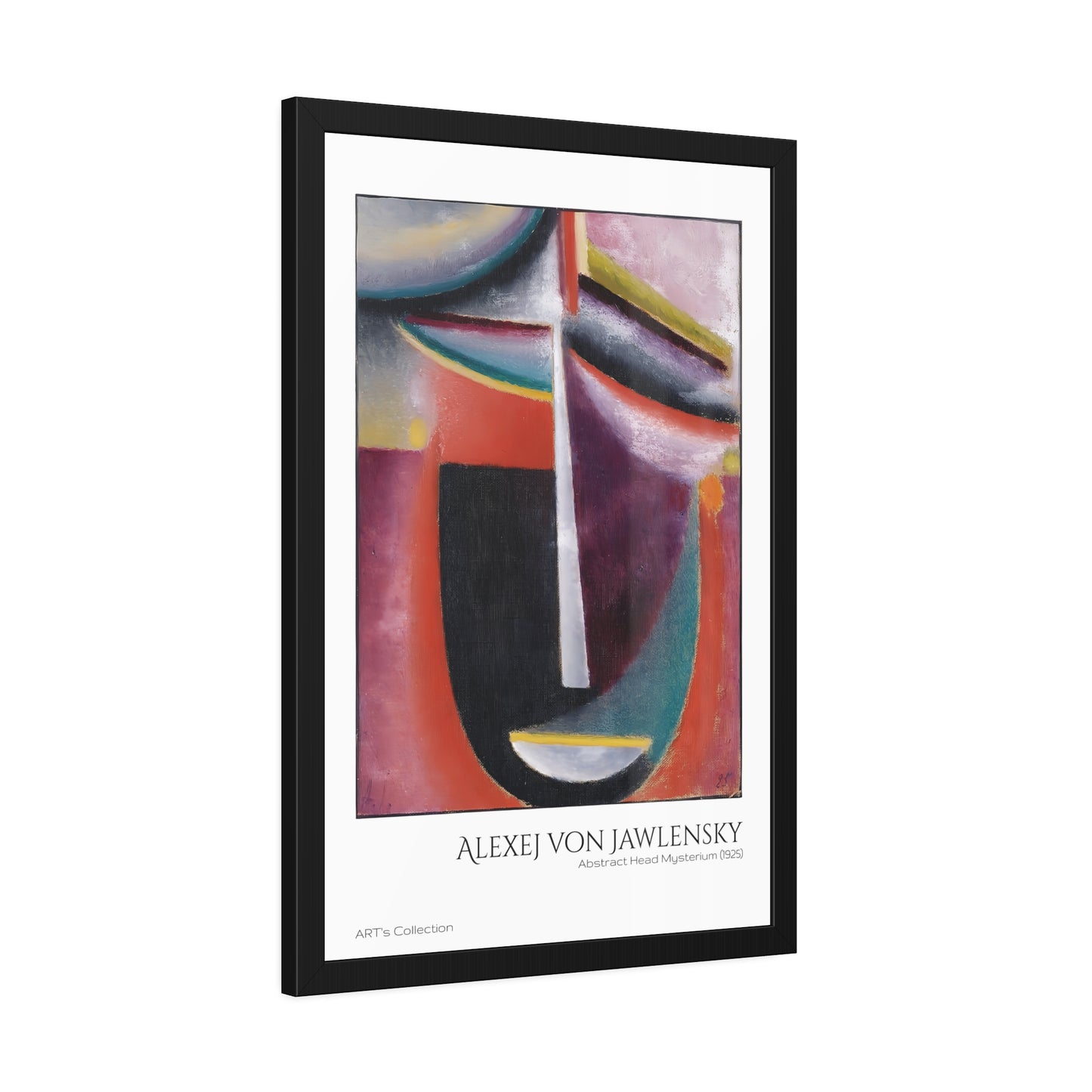 Abstract Head Mysterium (1925) by Alexej von Jawlensky  / Affiche Encadrée série ART's Collection