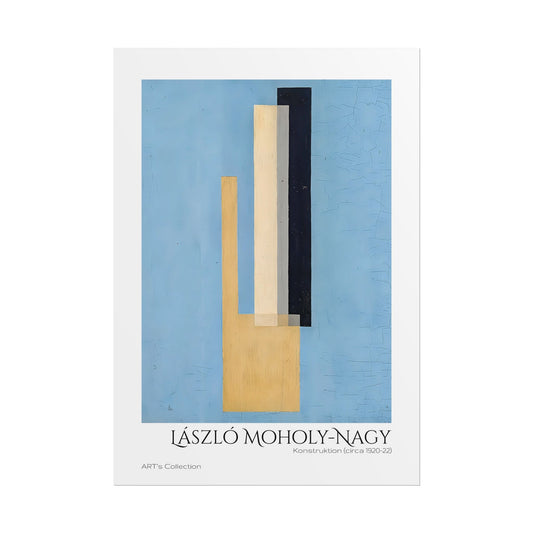 Konstruktion (circa 1920-22) by László Moholy-Nagy / Affiche imprimée - Série ART's Collection