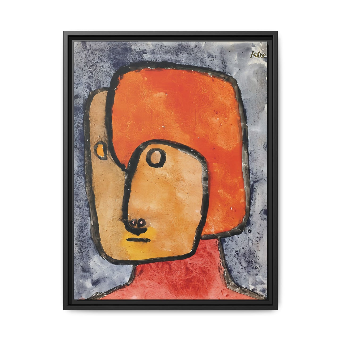 Praetendent -Pretender (1939) by Paul Klee / Toile encadrée sur caisse américaine