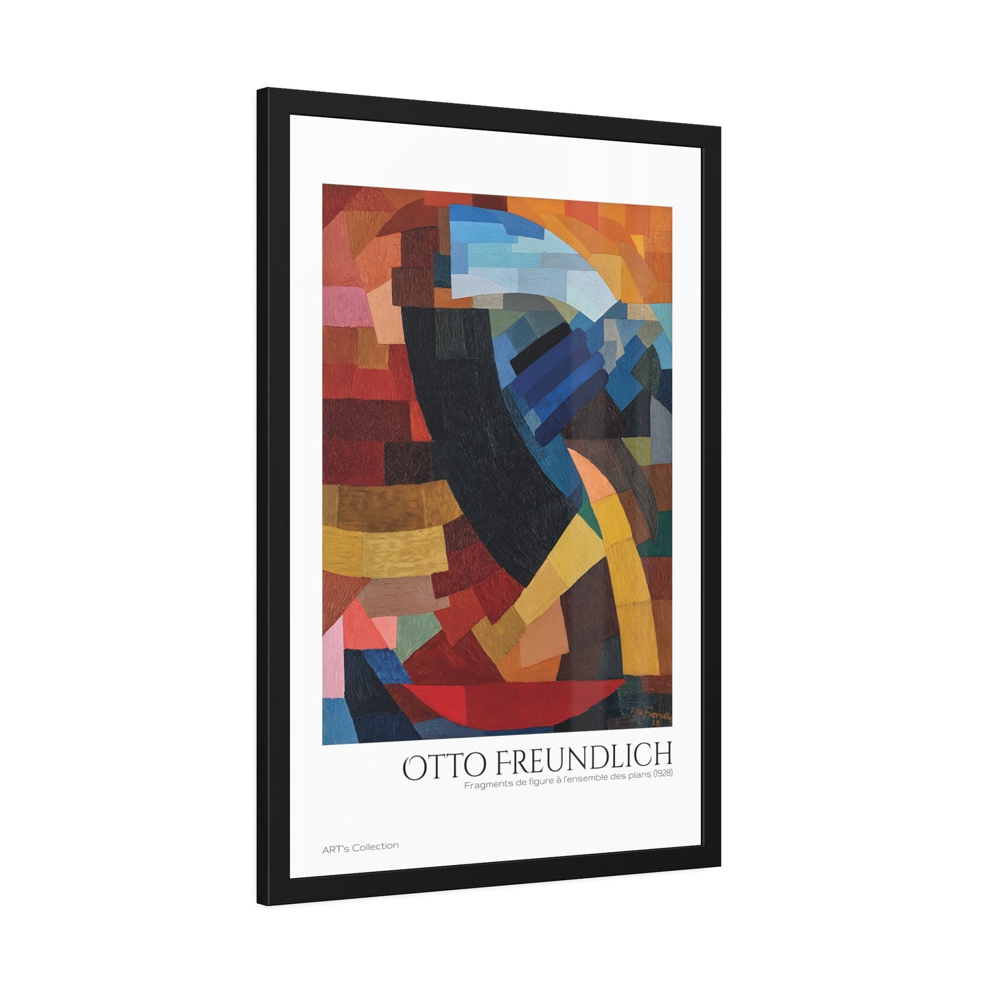 Fragments de figure à l'ensemble des plans (1928) by Otto Freundlich  / Affiche Encadrée série ART's Collection