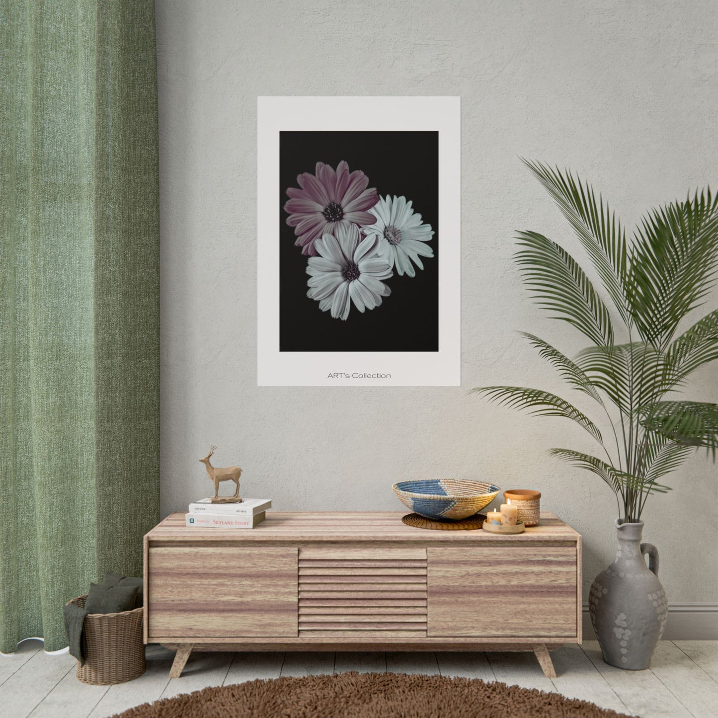 Collection Signature "FLORAL Numéro 5" sur Affiche imprimée - Série ART's Collection
