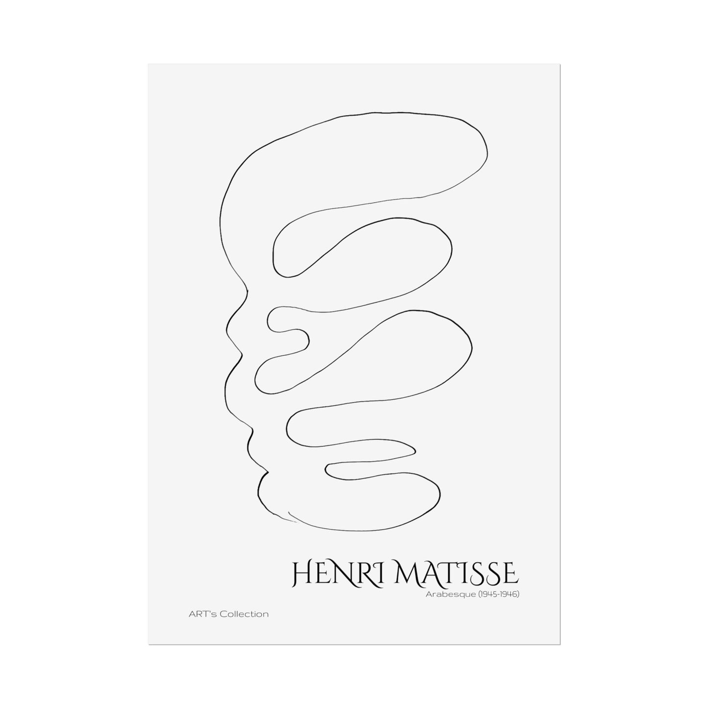 Arabesque (1945-1946) by Henri Matisse / Affiche imprimée - Série ART's Collection
