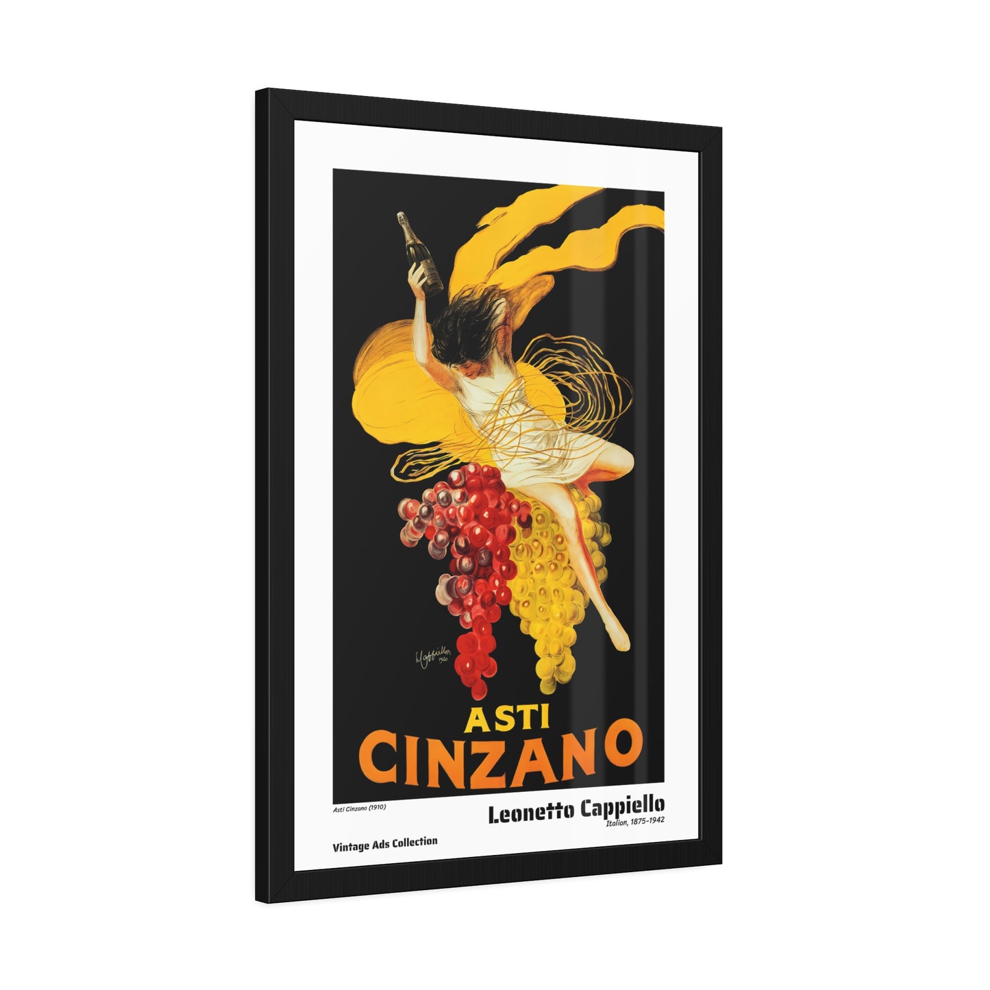 Asti Cinzano (1910) by Leonetto Cappiello / Affiche Encadrée Série Vintage Ads Collection